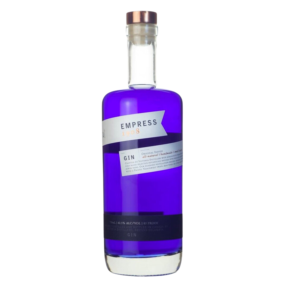 Bottle of purple Empress Gin