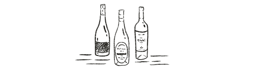 Image of three wine bottles