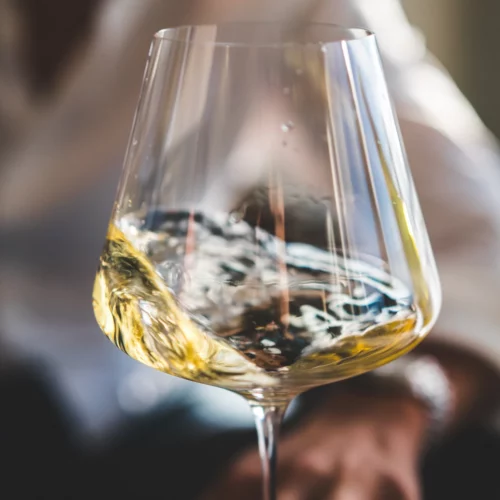 glass of white wine