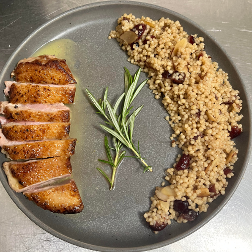 Cook Like a Monger: Pan Seared Duck Breast with Couscous