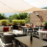 outdoor dining space