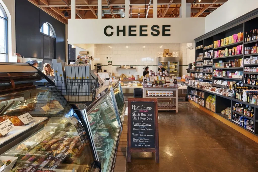 inside the cheese shop