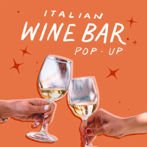 Italian wine bar pop-up square