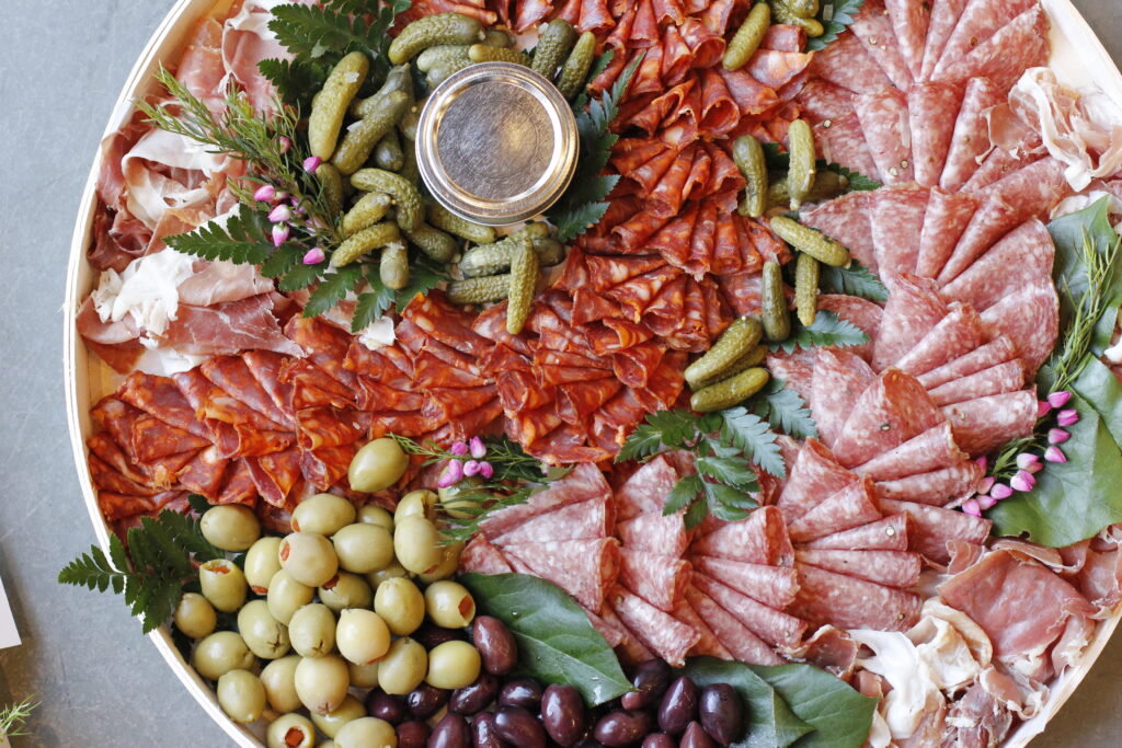 round charcuterie board