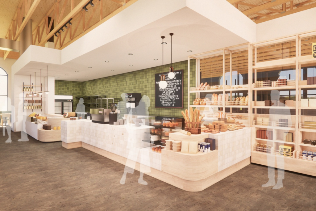 Rendering of new bakery counter